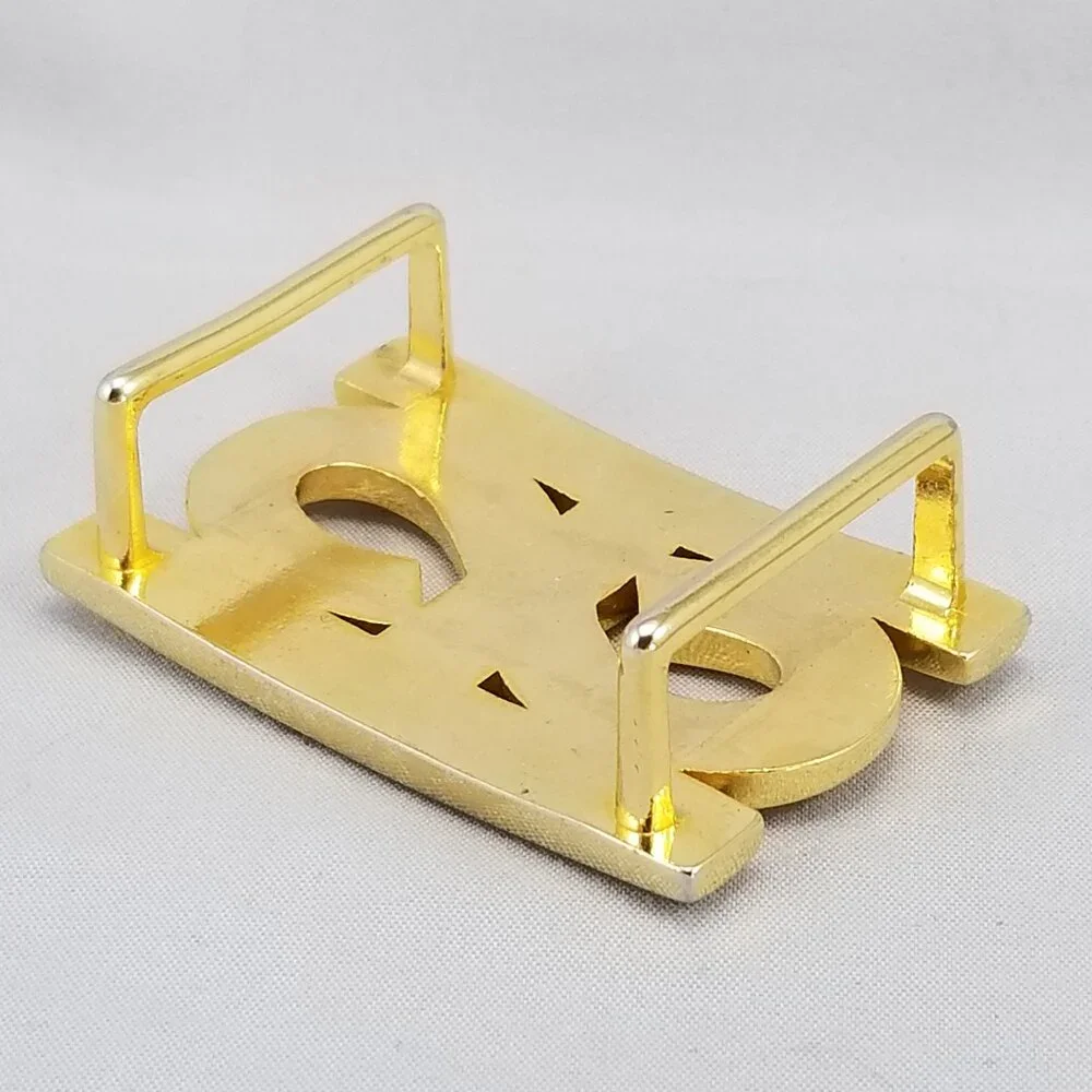 Vintage‎ Belt Buckle Womens S Shape Infinity Gold Color